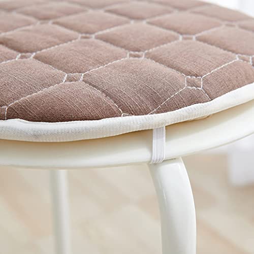 Coussin de tabouret rond avec attaches solides et revêtement stable - 6