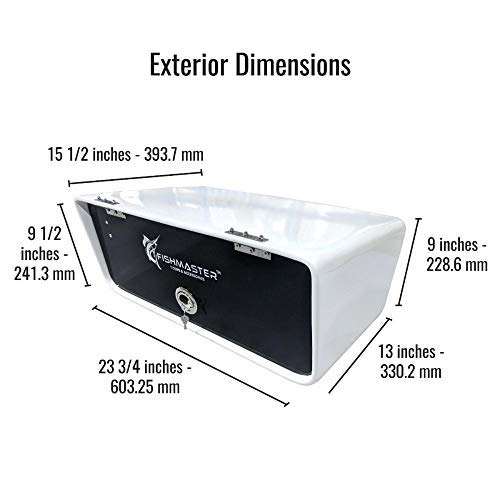 FISHMASTER MARINE TOWERS AND ACCESSORIES Boat Electronic Box for Center Consoles Ttops Includes Mounting Brackets