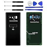 Back Glass Replacement for Samsung Galaxy Note 8 SM-N950F SM-N9500 SM-N950U1 SM-N950N SC-01K SM-N950FD Back Cover Rear Housing (Black)