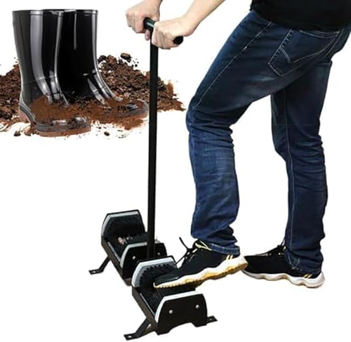 Rascador de botas con diseño de doble cara y triple cerdas para eliminar eficazmente el barro y la nieve en las entradas de la casa