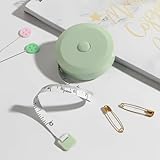 Portable Mini Tape Measure with Dual-Sided Scale for Sewing Tailoring Body Measurements Compact and Precise Household Measuring Tool, Green