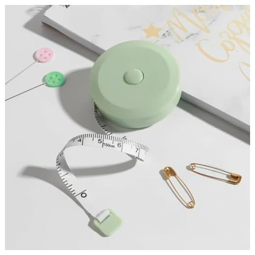 Portable Mini Tape Measure with Dual-Sided Scale for Sewing Tailoring Body Measurements Compact and Precise Household Measuring Tool, Green