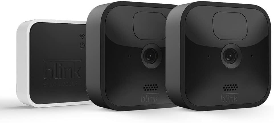 Certified Refurbished Blink Outdoor with two-year battery life | Wireless HD smart security camera, motion detection, Alexa enabled | 2-Camera System
