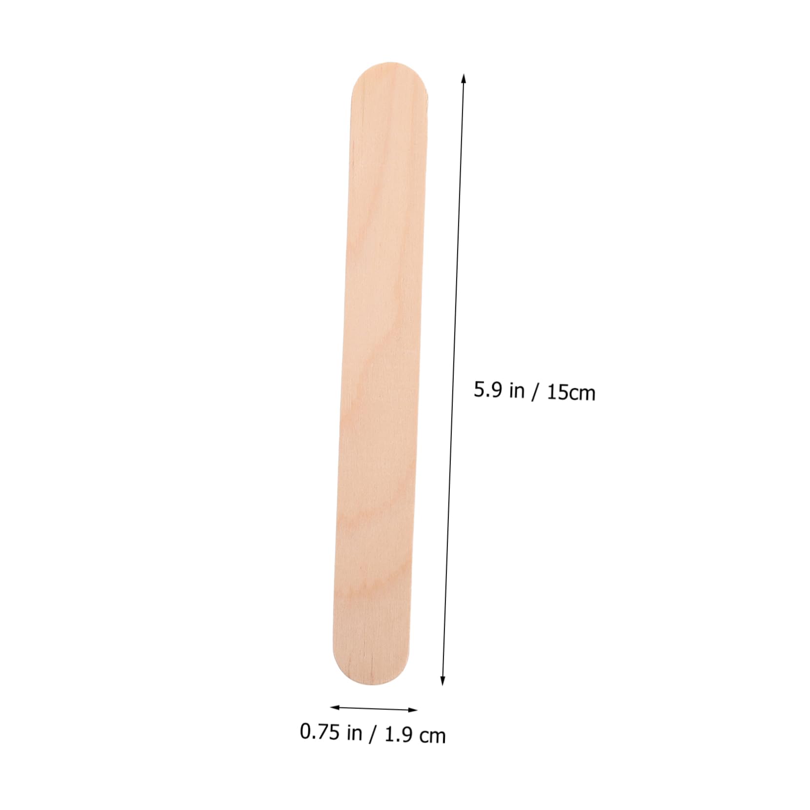 OUNONA Professional Clinic Tool 20packs Wooden Tongue Depressors Made for Easy Examination and Storage