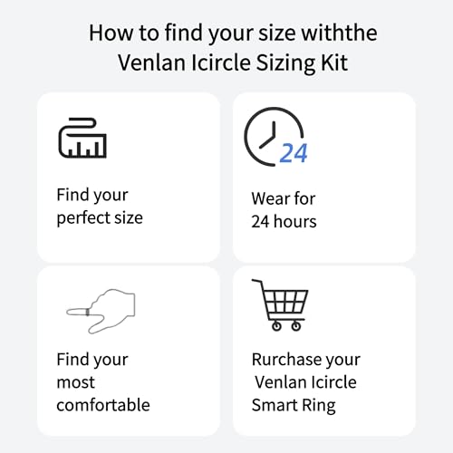 Image of Venlan S925 Great Wall Pattern Smart Ring for Men & Women, Vital Health Ring with Sleep Tracker, Fitness Tracking, Heart Rate & HRV Monitor, Waterproof Smart Health Ring
