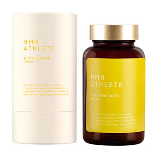NMN ATHELETE�i�G�k�G���G�k�A�X���[�g�jTEN-THOUSAND10000�T�v�������g NMN10000�r�iNMN300�]400�r/���j+�C�k����10000�r���Y���x99���ȏ�NMN�z���A�ώ_�A���R���n�[�h�J�v�Z���A����GMP�H�ꐶ�Y
