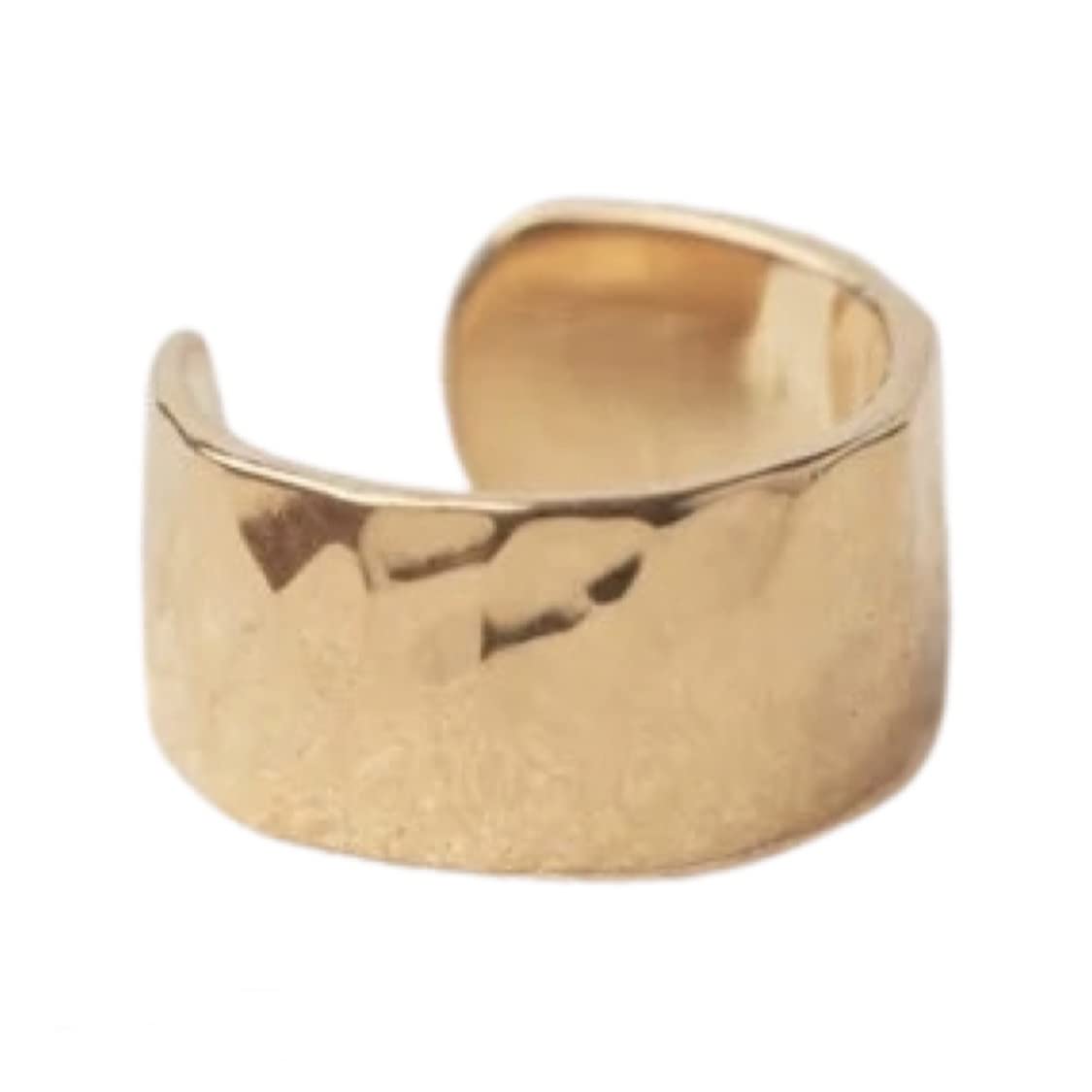 Orejeras de oro martillado de 9 quilates, 9ct