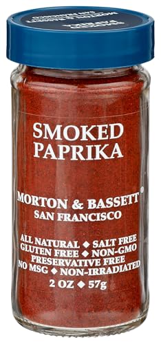 Morton & Bassett Smoked Paprika Spice, 2.0oz – Salt-Free, Non-GMO, Smoky & Rich All Purpose Seasoning