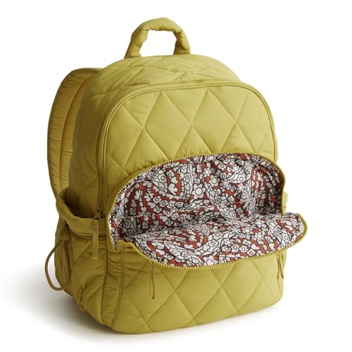 Image of Vera Bradley Women's Featherweight Bancroft Backpack, Golden Olive, One Size