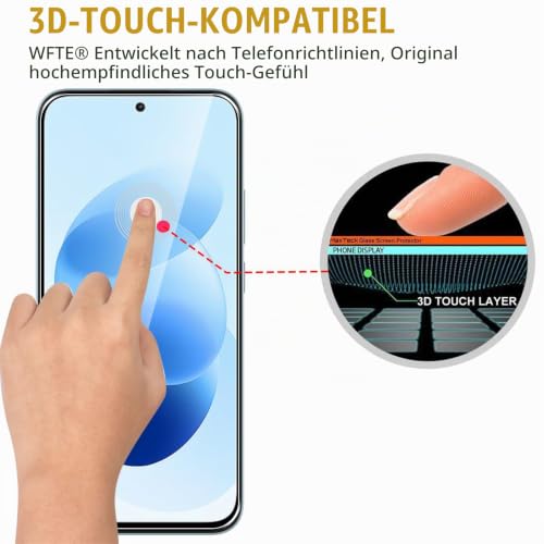 WFTE [2 Stück Schutzfolie für Xiaomi Redmi Note 17 4G/5G / Redmi 17 Panzerglas Glasfolie 9H Härte, Anti-Kratzen… – Ansicht 5