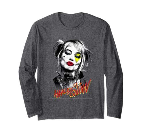Image of Birds Of Prey Harley Quinn Kiss Long Sleeve T-Shirt