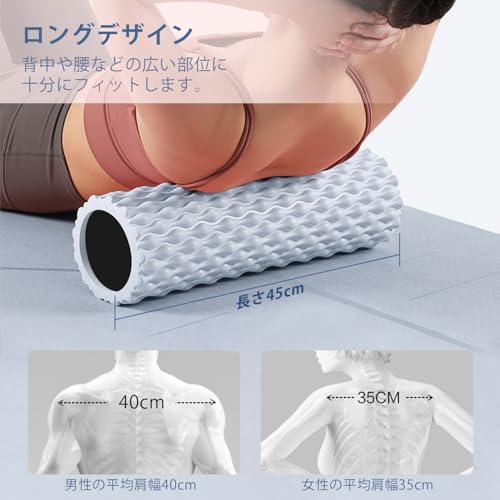 Imgokaha フォームローラー 筋膜ローラー 45cm×14cm の商品画像 4