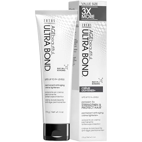 ULTRA BOND Hair Creme Lightener with Bond Building - Lifts up to 9+ Levels - Strengthen, Protect & Nourish, 6 Fl Oz Cover