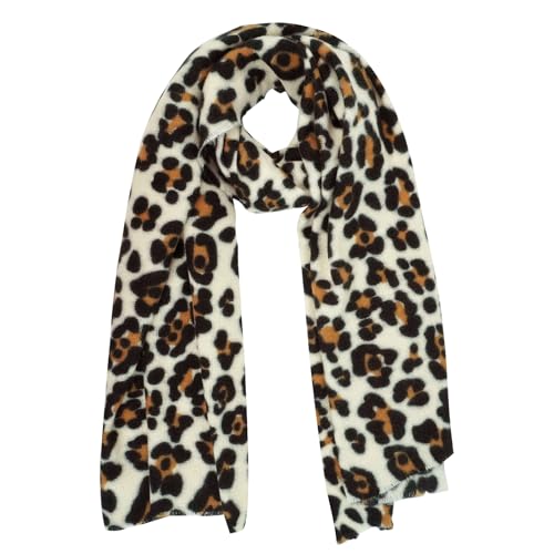 Écharpe léopard femme grand foulard doux style décontracté