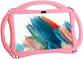 TopEsct Kids Case for Samsung Galaxy Tab A8 Lite 10.5" 2022 (SM-X200/SM-X205/SM-X207), Light weight Kid-Proof Cover with Kickstand & Three Handles and Strap for Samsung Tablet A8 10.5 Inch 2022 (Pink)