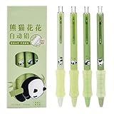 MOZXIRZ 4 Pcs Mechanical Pencils 0.5mm Cute Panda Mechanical Pencil Kawaii Cartoon Pencils School Pencil for Students Women (4Pcs Panda)
