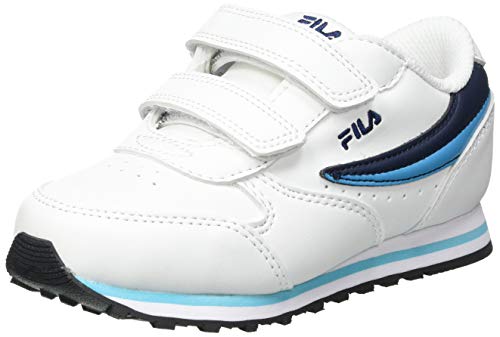 FILA Orbit Infants, Scarpe da ginnastica Unisex - Bambini e ragazzi, Bianco (White Fila Navy), 24 EU