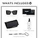 SAINT LAURENT SL M119 BLAZE YSL Monogram Logo Sunglasses with eSHADES Luxury Eyewear Kit Bundle