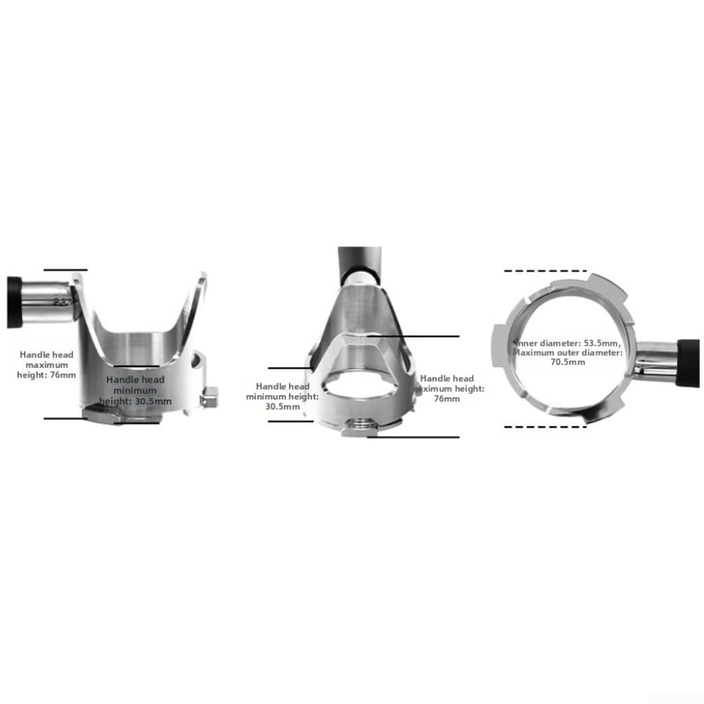 QOXEZY 54 mm Siebträger ohne Boden mit Holzgriff, Edelstahl-Konstruktion, abnehmbares Design, für Espressomaschinen, für NJ ES501, ES502, ES601, ES655, ES701 Modelle (4)