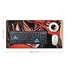 Large Mouse Pad Gaming Mousepad Japanese Female Samurai Anime Girl Cool Desk Mat Big Mousepad Extended Keyboard Computer Pad Office Desk Organizers and Accessories 30x60cm, Style - Image 2