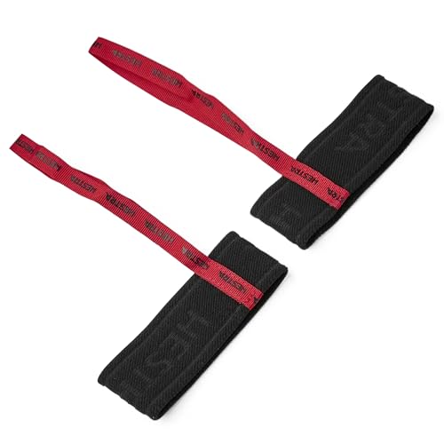 HESTRA Handcuff 2024 Black/Red: cintas de sujeción para guantes de nieve y snowboard