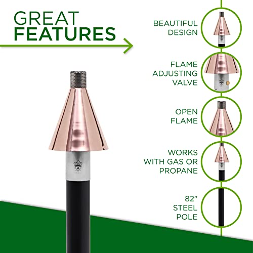 Big Kahuna Gas Torch, Landscape Torch, LP Torch, Propane Torch, Natural Gas Torch, Gas Torch (Copper Cone)