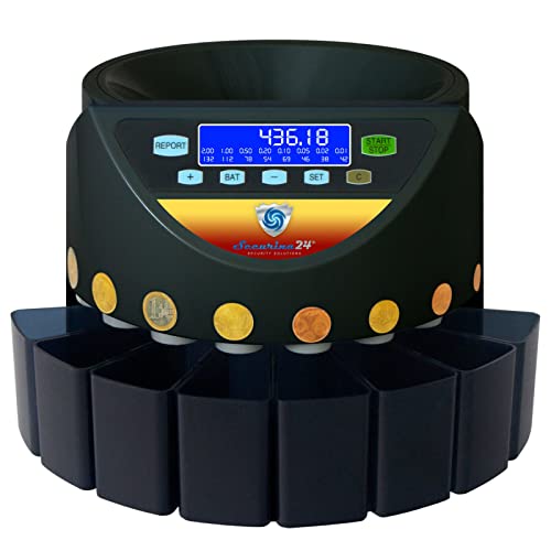 Securina24 Contamonete SR-1200 LCD con custodia e