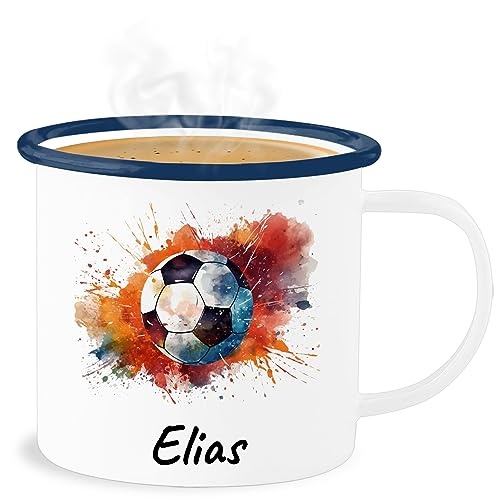 Fußball-Keramiktasse Mit Deckel & Löffel – 400 Ml, Spülmaschinenfest, Perfekt Für Fans