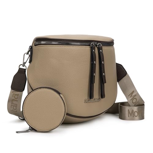 Image of Montana West Crossbody Bag for Women, Large Bum Bag Purse Soft Vegan Leather Travel Fanny Pack with Coin Purse