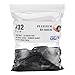 Black High Heat UV Resistant #32 Platinum Crepe Rubber Band (3" x 1/8") Premium Angler 200-210 Count (32-1/4lb)