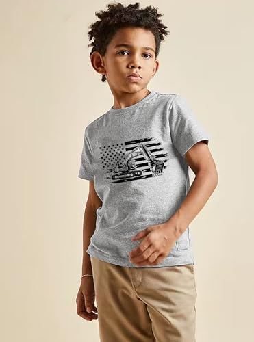 Image of Toddler Boys 4th of July Shirts Kids American Flag T-Shirt Girls Patriotic Short Sleeve Tees Cotton Top Clothes 1-7T