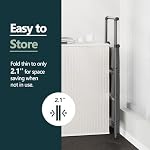 WOA WOA 3 Échelle d'étape, Échelles pour la maison, Pédales antidérapantes, Tabouret en aluminium pliable, Légèreté à déplacer, Facilité de stockage, Reach 8ft pour bibliothèque de cuisine de placard, tenir 300lbs - noir