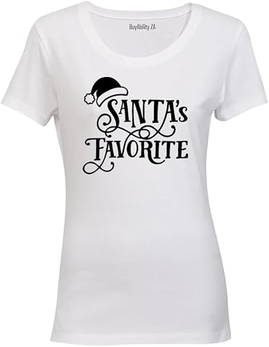 Santa's Favorite - Christmas Hat - Ladies - T-Shirt