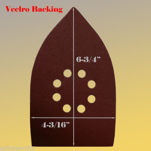 30 Assorted (60/120/240 Grits) Large Mouse Detail Sander Sandpaper Sanding Paper Hook & Loop Assorted 60 80 120 180 240 320 Grits For Black And Decker Mega Mouse Cyclon Sandstorm Craftsman #TOP1
