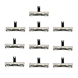 Gesamtlänge: 45 mm LIOOBO 10 Stücke B50K 45mm Schiebepotentiometer Board Modul Einstellbare Schieberegler Dimmer Lichter Mischer Fader 50 Karat Ohm Mono Potentiometer