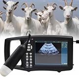 Kit Ecografo Veterinario, Kit Ecografo Veterinario Test Di Gravidanza Portatile Hd, Display Led Da 5,6" Con Sonda Rettale Da 3,5 Mhz Per Suini E Ovini In Gravidanza