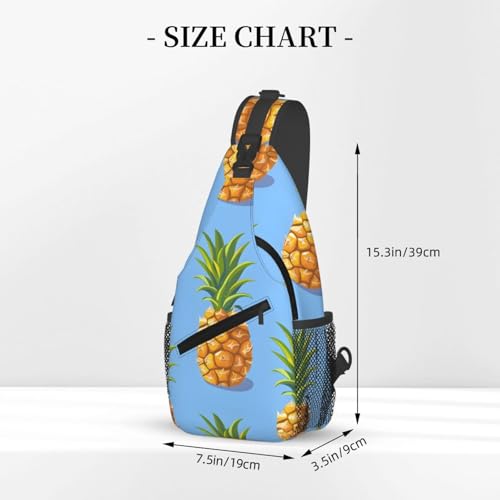 Bolso Sling Ligero con Estampado de Piñas para Viaje miniatura 3