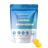 Calcium 500 mg Gummies – Daily Essentials – Trägt zu einer normalen Muskelfunktion, Knochen und Zähnen bei – 30 Stück (Vorrat für 1 Monat) – Zuckerfrei, vegan – Bears with Benefits