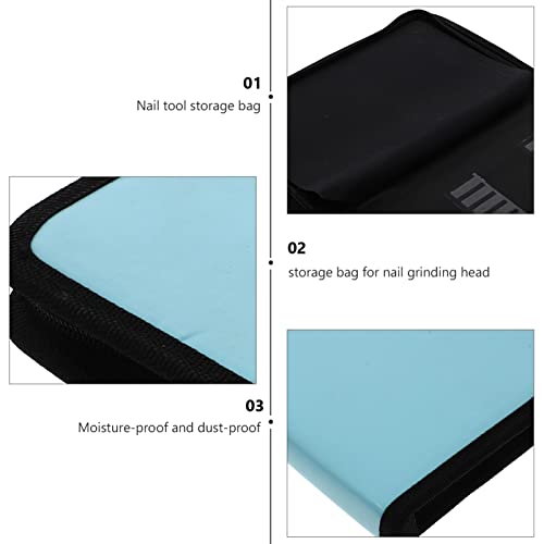Contenedor para brocas de taladro de uñas 72 ranuras miniatura 3