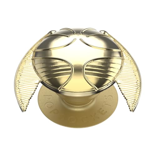PopSockets Soporte de Agarre expandible para teléfono, Harry Potter PopGrip - Snitch Dorada