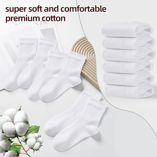 Image of Corlap Women's Thin Above Ankle Socks - 6Pairs Cotton Casual Bootie Dress Crew Socks