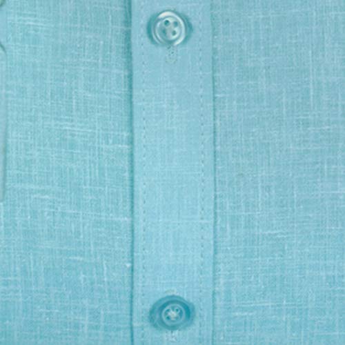 Image of ACCOX Men's Long Full Sleeves Regular Fit Cotton Linen Formal Plain Shirts(GCR53)