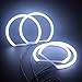 csslyzl Switchback Dual Color White/Amber 131MM Halo Rings Cotton Light SMD LED Angel Eyes Compatible with BMW E36 E38 E39 E46 M3 3,5,7 Series