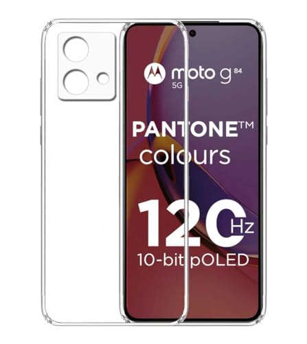 Image of Soft Silicone TPU Back Cover Compatible with Motorola G84 5G / Motorola Moto G84
