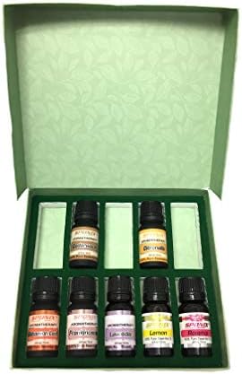 Top Essential Oil Gift Set - Best 7 Aromatherapy Oils - Cinnamon Leaf, Frankincense, Lavender, Lemon, Rosehip, Cedarwood, Citronella - Therapeutic Grade and Premium Quality - 10 mL by Sponix