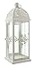 Baroque Style Metal Lantern, White
