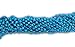 33 inch 07mm Round Metallic Medium Blue/Turquoise Mardi Gras Beads - 6 Dozen (72 Necklaces)