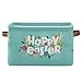 Kolorowa kartka z życzeniami 'Happy Easter' 1 opakowanie kwadratowy pojemnik do przechowywania z uchwytem duża pojemność organizer do przechowywania zabawek kosze upominkowe ubrania kosz na pranie dekoracja domu kolorowa kartka z życzeniami z okazji Wielkanoc