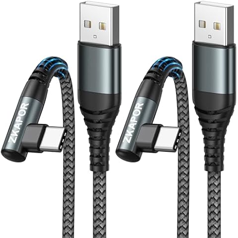 ZKAPOR 2M Right Angle USB C Charger Cable Cover