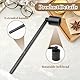TPTGIAR 2 Stück Edelstahl Kerzenlöscher, Kerzenlöscher mit Langem Griff, Tragbare Edelstahl-kerzenlöscher, Kerzen Ausmachen für Docht Dochtlöscher Candle Extinguisher Schwarz